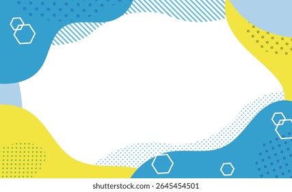 Refreshing geometric pattern background frame material
