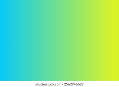 a refreshing gradient that transitions from vibrant blue on the left to soft green and bright yellow on the right, creating a lively and energetic aesthetic.