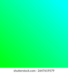 A refreshing green to cyan gradient background that blends nature-inspired tones with a modern digital feel. This smooth color transition is ideal for eco-friendly designs, tech interfaces, wellness b