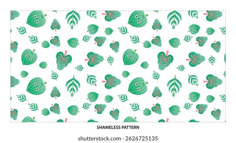 Refreshing Green Leaves Pattern for Eco-Friendly Design Projects