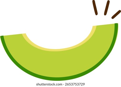 Atualização de Clip-art de Fatia de Melão Verde