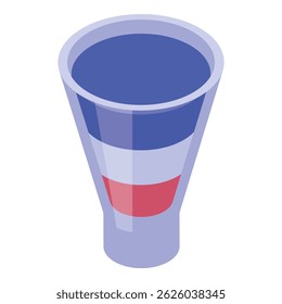 Refrescante coquetel de atirador em camadas, perfeito para comemorar qualquer feriado patriótico