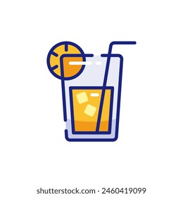 Refreshing Lemonade on a Hot Day Vector Icon Illustration