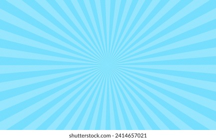 Un refrescante azul claro que recuerda la primavera y el verano. Pop radiación de fondo con puntos.