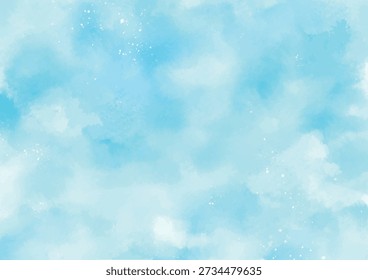 Fondo de acuarela azul claro refrescante