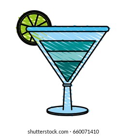 Refreshing liquor cocktail