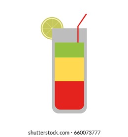 Refreshing liquor cocktail