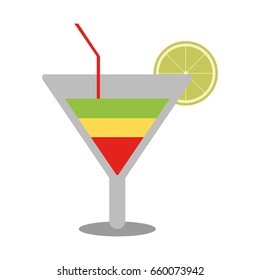 Refreshing liquor cocktail