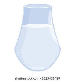 Refreshing milk filling a transparent glass, promoting healthy lifestyle and dairy consumption