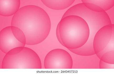 refreshing modern polka dot pattern background material on pink circle pattern vector.eps 10