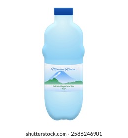 Refreshing natural mineral water straight from the mountain springs. A practical bottle for everyday hydration.