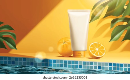 Refreshing Orange-Infused Skincare Tropical Summer Glow