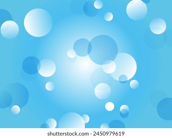Refreshing polka dot pattern background material _ light blue