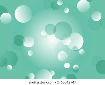 Refreshing polka dot pattern background material _ emerald green