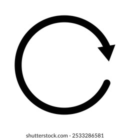 Refreshing Refresh Icon , flat vector graphic on white isolated background.