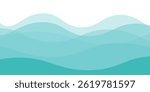 Refreshing shimmering water abstract background frame vector illustration material
