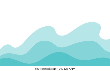 Refreshing shimmering water abstract background frame vector illustration material4