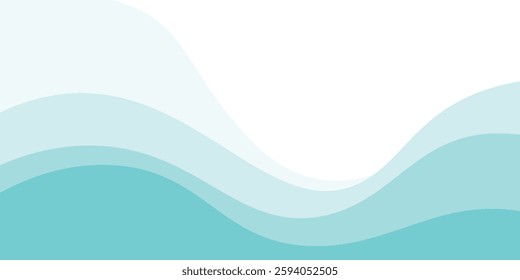 Refreshing shimmering water abstract background frame vector illustration material