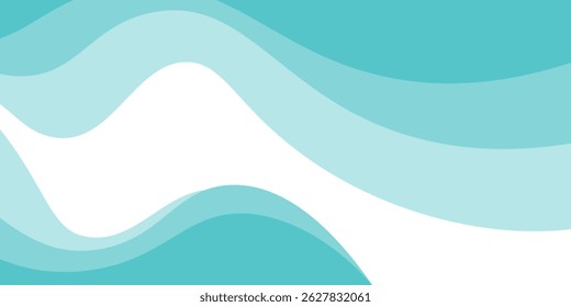 Refreshing shimmering water abstract background frame vector illustration material3
