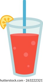 Refreshing Summer Drinks Flat Design Ellements