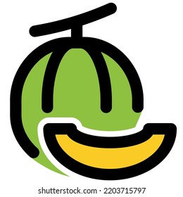 Melón cantaloupe de fruta fresca de verano.