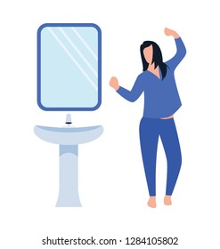 Refreshing time flat icon design