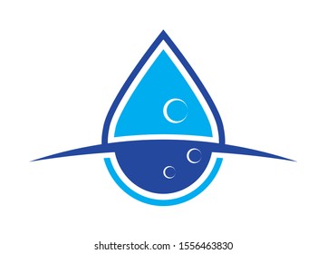 Refreshing Water Drop Logo Design Clean Water Solutions and Sustainable Resource Management Symbol
