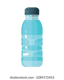Refreshment for purified plastic bottled water icon isolated