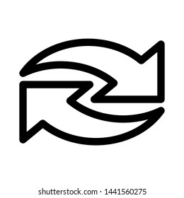 Refresh,reload,repeat arrow icon. social media icon
