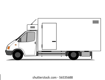 Refrigerated car vector