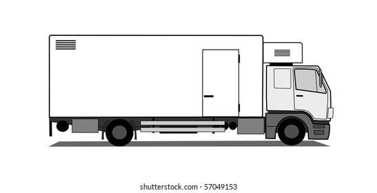 Refrigerated car vector