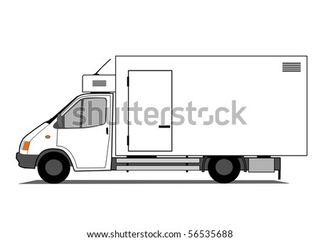 Refrigerated car vector