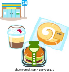 Refrigerated desserts sold at Japanese convenience stores