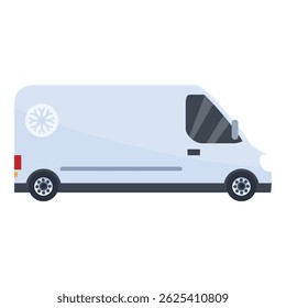 Refrigerated truck transporting frozen food, ensuring freshness and quality during delivery
