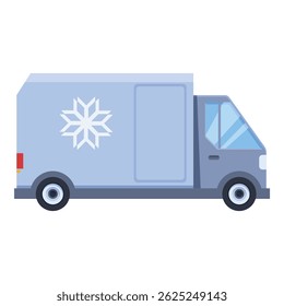 Caminhão refrigerado que transporta produtos congelados, garantindo a entrega segura e eficiente de mercadorias sensíveis à temperatura