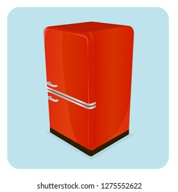 refrigerator 3D illustration