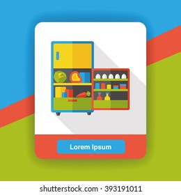refrigerator appliance flat icon