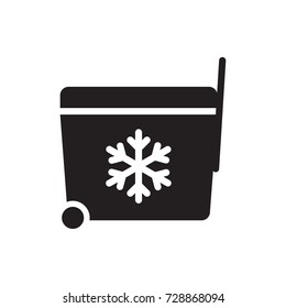 Refrigerator bag icon. Vector isolated icon for web and mobile on white background.