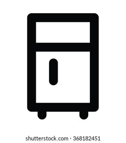 Refrigerator Bold Line Vector Icon