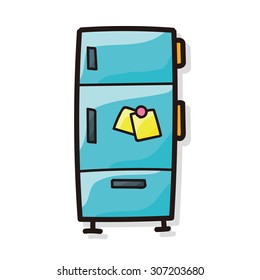 refrigerator color doodle