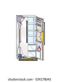 Refrigerator Cutaway