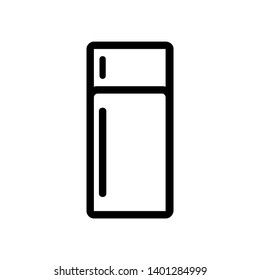 Refrigerator Electronic Icon Flat Vector