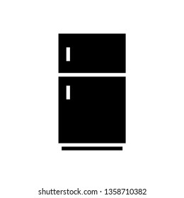 Refrigerator electronic icon, Freezer cold design illustration.