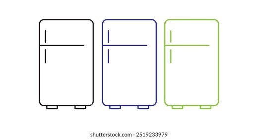 Refrigerator electronic icon, Freezer eps 10