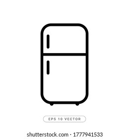 Refrigerator Flat Icon Vector illustration - EPS 10 Vector