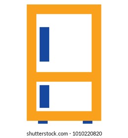 Refrigerator Flat minimal icon vector