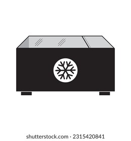 refrigerator or food cooler icon vector illustration symbol design