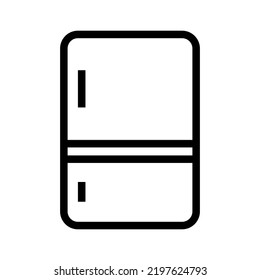 Icono de refrigerador y congelador. Refrigeración. Vector.