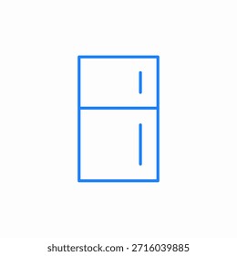 Icono del congelador del refrigerador Vector de la muestra