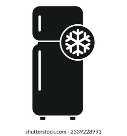 Refrigerator freezer icon simple vector. Repair service. Home electric